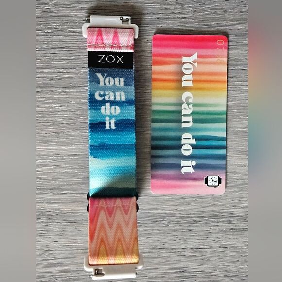 ZOX "YOU CAN DO IT" #1733 & #758 wristband & 20mm ANDROID SAMSUNG watchband DUO - Picture 7 of 11